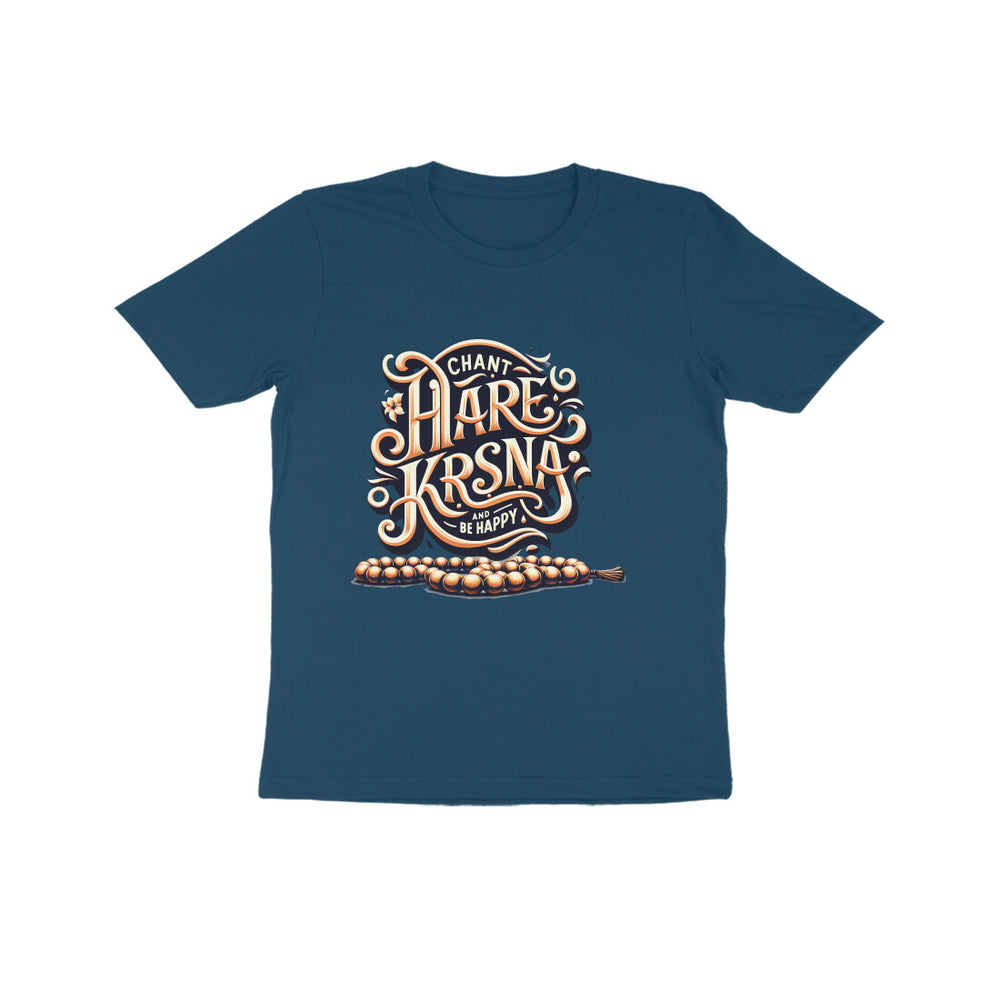 Chant Hare Krsna and Be Happy Half Sleeve T-shirt (K)